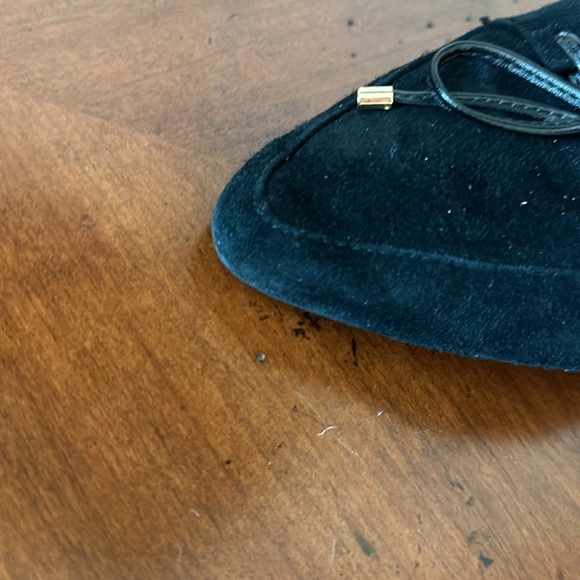Black Suede Talbots Flats - Picture 2 of 6